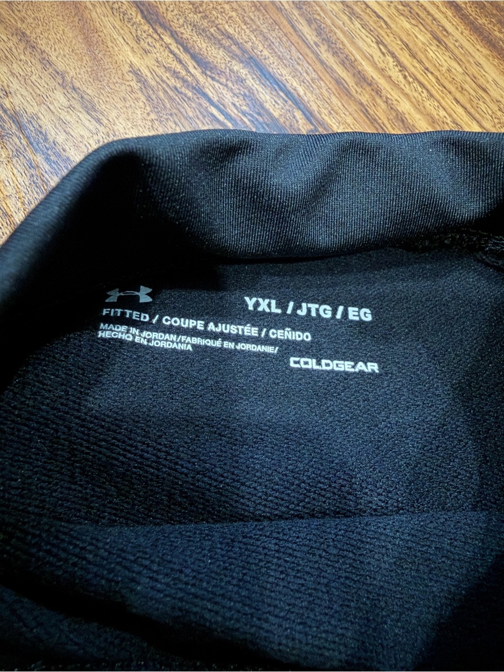 Under Armour Black ColdGear Fitted Long Sleeve Top - Picture 2 of 2